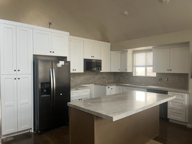 Cabinet project showing kitchen and dining area